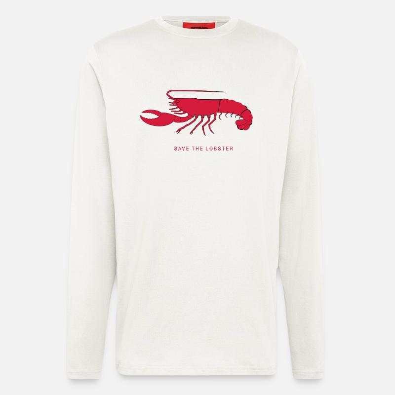 lobster - Langarmshirt - made by SPREAD  - OFF WHITE