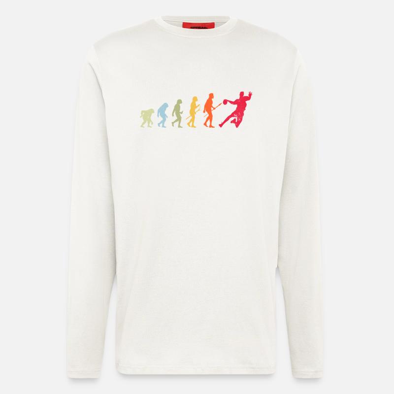 Handball Evolution - Langarmshirt - made by SPREAD  - OFF WHITE