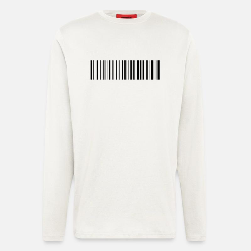 barcode. - Longsleeve - made by SPREAD  - OFF WHITE