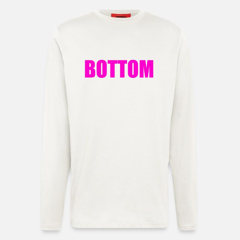 Bottom - Manches longues bio décontracté fabriqué en UE - OFF WHITE