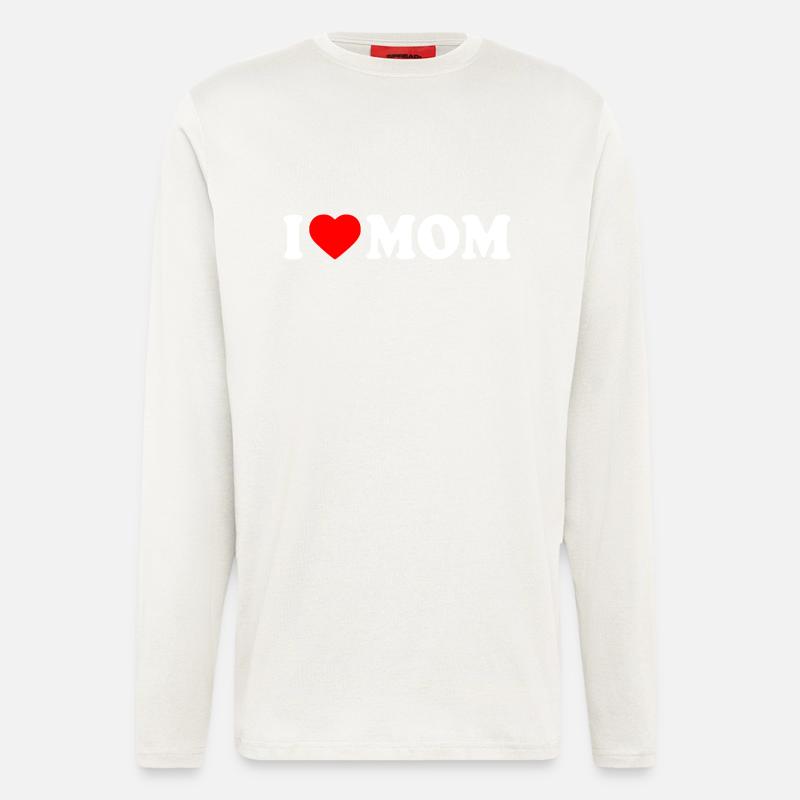 I love mom - Longsleeve - made by SPREAD  - OFF WHITE