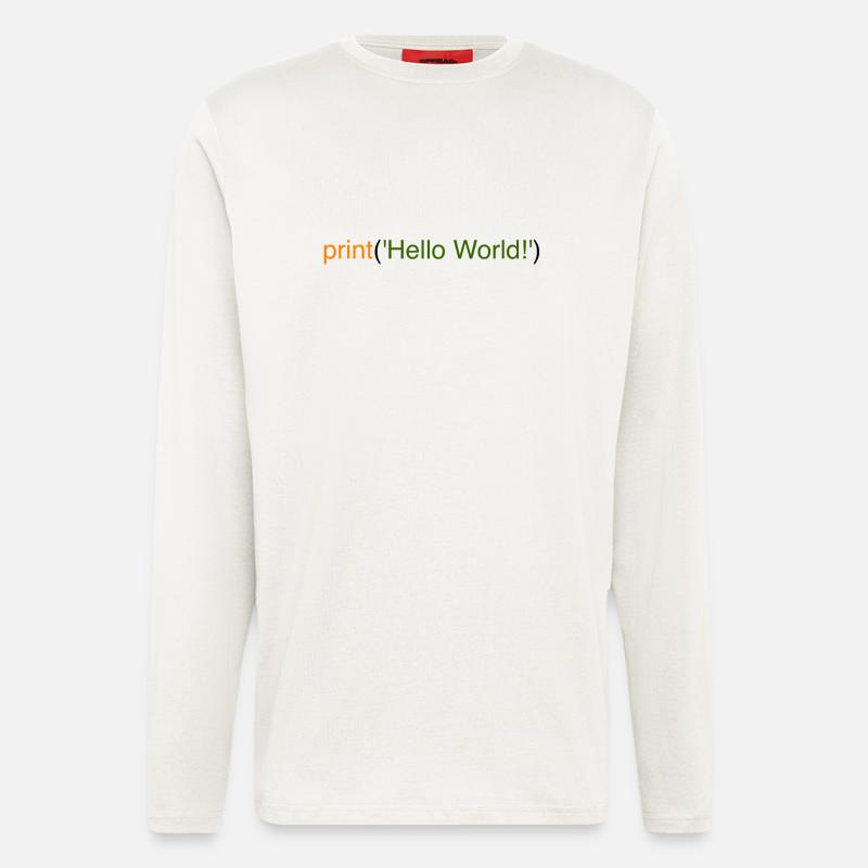 Hello World Python - Longsleeve - made by SPREAD  - OFF WHITE