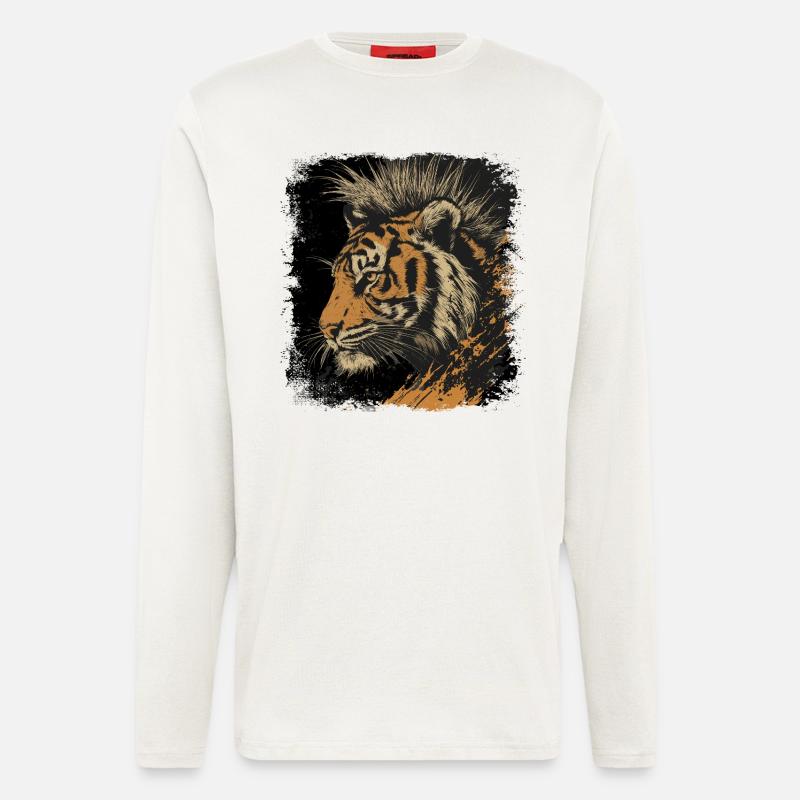 Tigerpunk - Langarmshirt - made by SPREAD - OFF WHITE