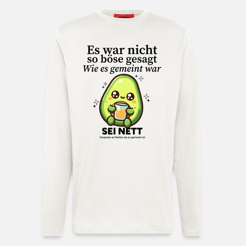 Es war nicht so gesagt - Langarmshirt - made by SPREAD  - OFF WHITE