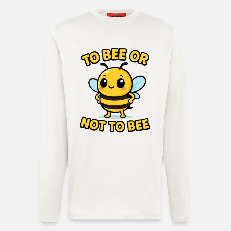 Biene oder nicht Biene - Langarmshirt - made by SPREAD  - OFF WHITE