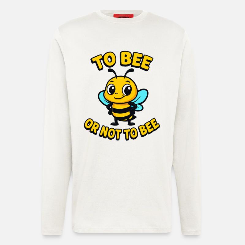 Biene oder nicht Biene - Langarmshirt - made by SPREAD  - OFF WHITE