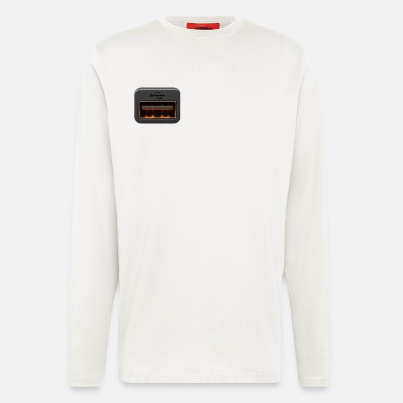 USB-MODE - Langarmshirt - made by SPREAD  - OFF WHITE