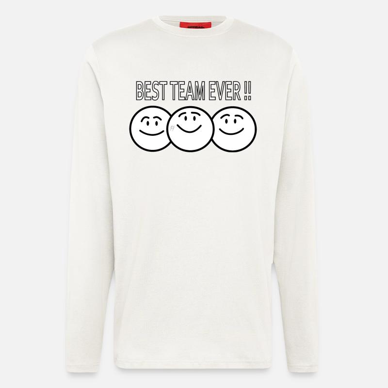 best team ever !! - Langarmshirt - made by SPREAD  - OFF WHITE
