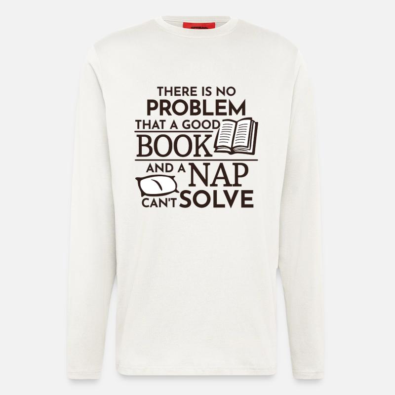 Ein gutes Buch - Langarmshirt - made by SPREAD  - OFF WHITE