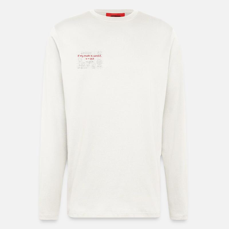 Birthday gift for math fans - Longsleeve - made by SPREAD  - OFF WHITE