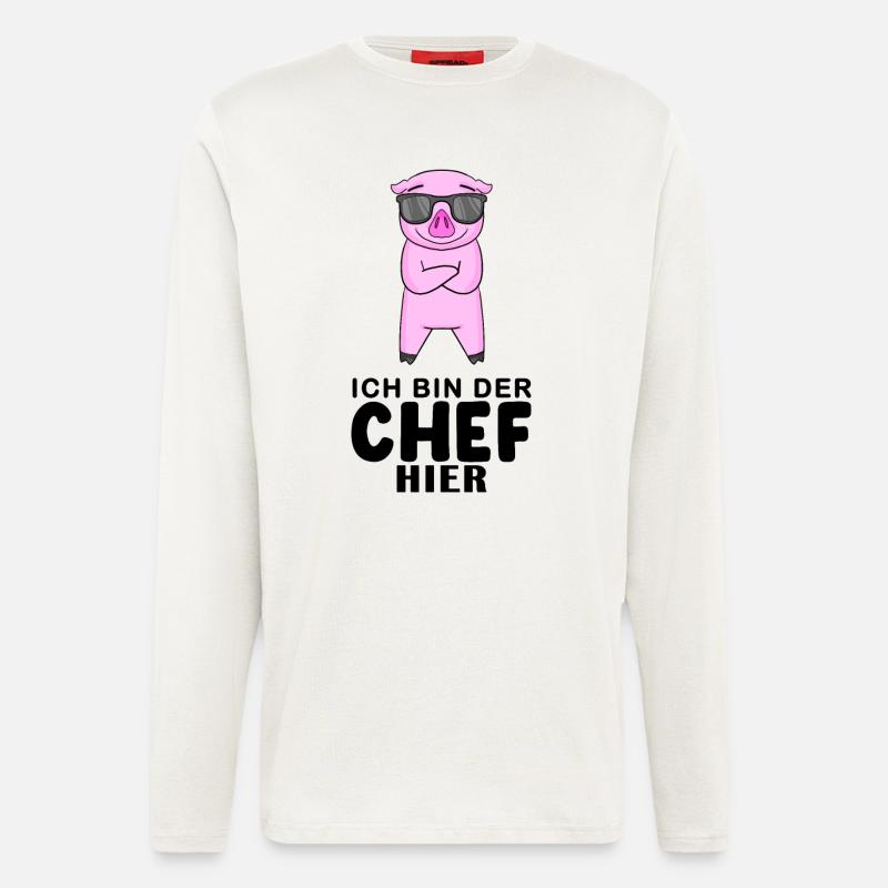 Chef Spruch - Langarmshirt - made by SPREAD  - OFF WHITE
