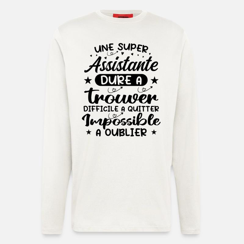 Ein Super Assistant - Assistent Geschenk - Langarmshirt - made by SPREAD - OFF WHITE