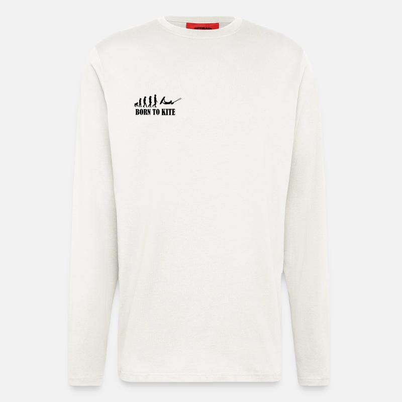 Kiteboard,Kiteboarder,Kite,Kiteboarding,Meer,Board - Langarmshirt - made by SPREAD - OFF WHITE