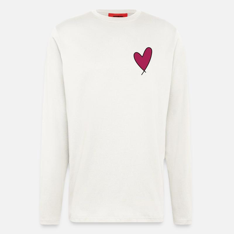 Herz - Langarmshirt - made by SPREAD  - OFF WHITE