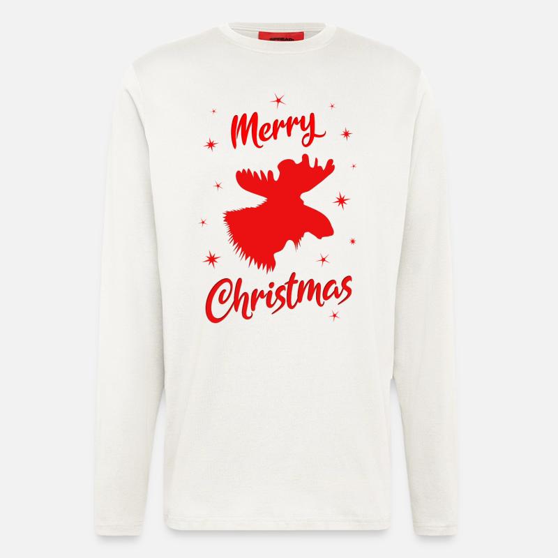 Merry Christmas moss - Longsleeve - made by SPREAD  - OFF WHITE