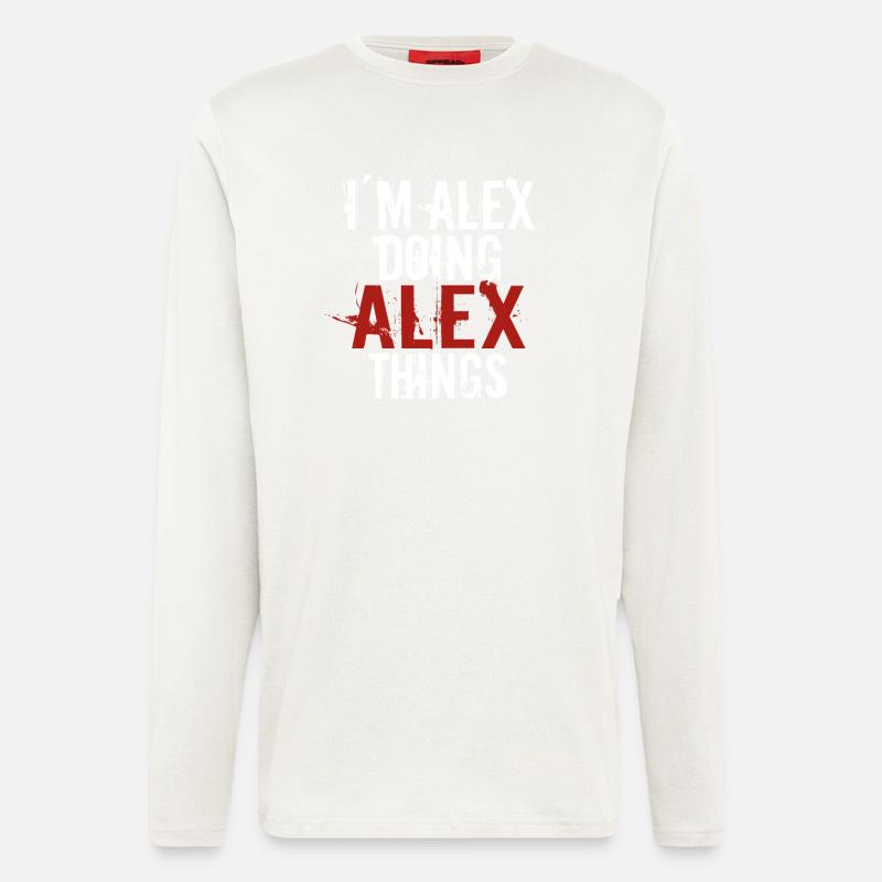Im Alex doing Alex things - Langarmshirt - made by SPREAD - OFF WHITE