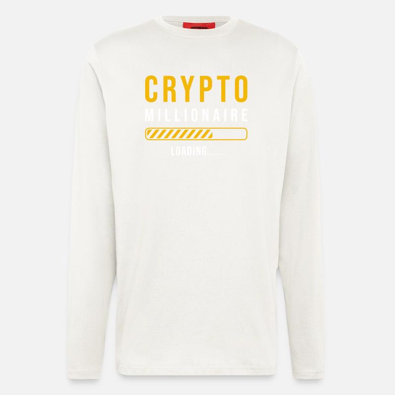 Krypto Millionär loading - Langarmshirt - made by SPREAD  - OFF WHITE