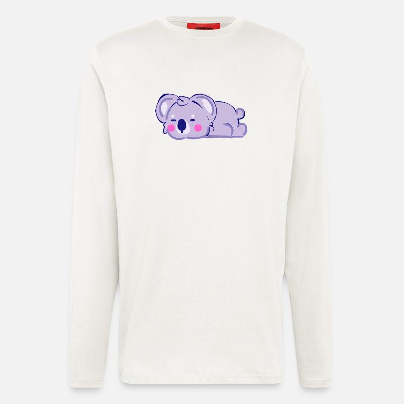 Schlafendes Koala - Langarmshirt - made by SPREAD  - OFF WHITE