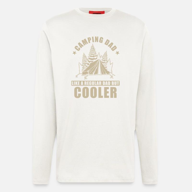Camping Papa - Longsleeve - made by SPREAD  - OFF WHITE