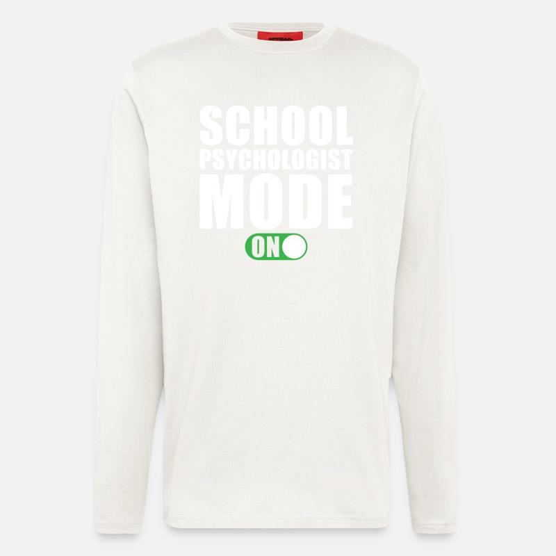 School Psychologist Mode An - Longsleeve - made by SPREAD  - OFF WHITE