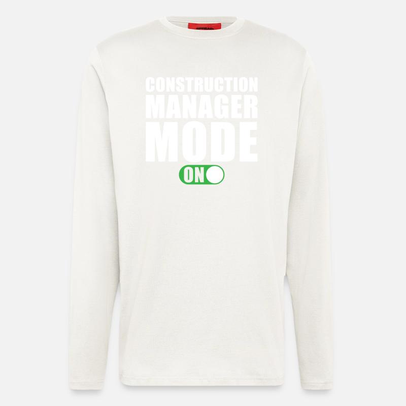 Construction Manager Mode On - Longsleeve - made by SPREAD  - OFF WHITE