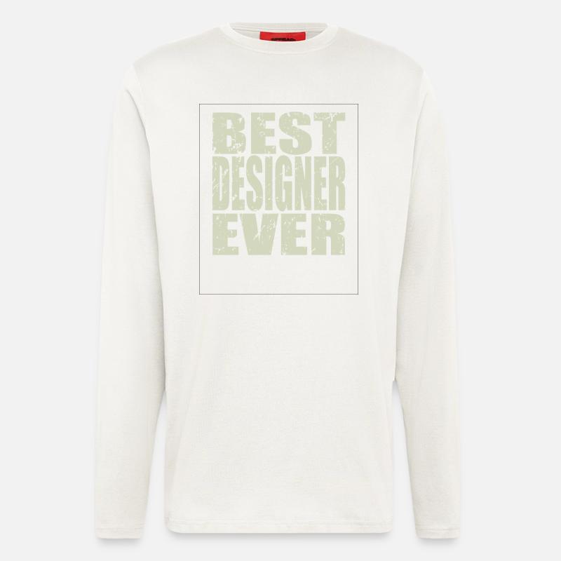 Best Designer ever Designer Gift - Longsleeve - made by SPREAD  - OFF WHITE