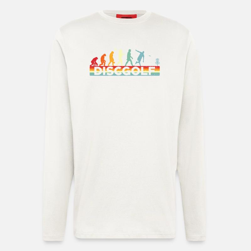 Disc Golf Evolution Disc Golf - Longsleeve - made by SPREAD - OFF WHITE