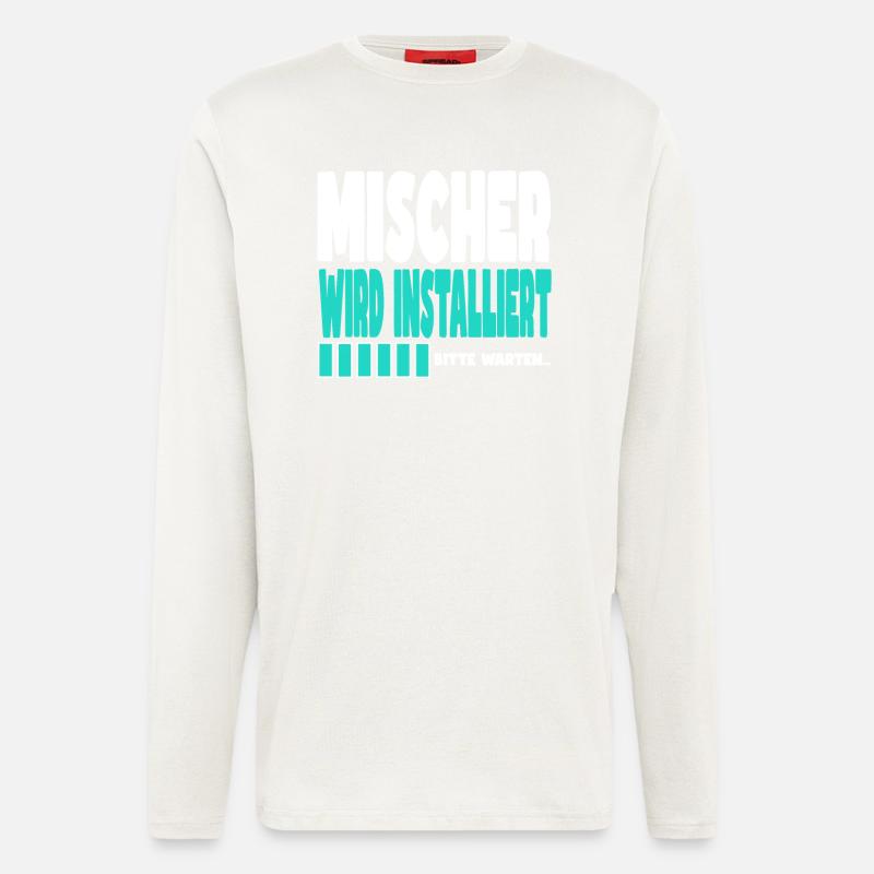 Mischer wird installiert - Langarmshirt - made by SPREAD  - OFF WHITE