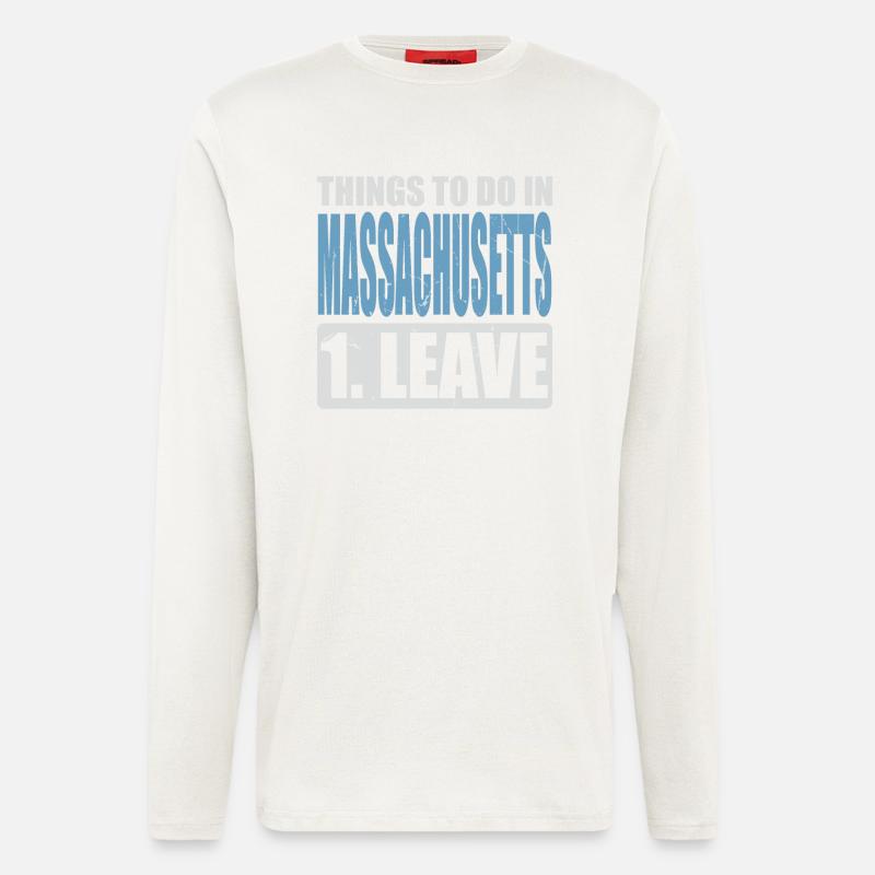 Massachusetts Meme - Langarmshirt - made by SPREAD  - OFF WHITE