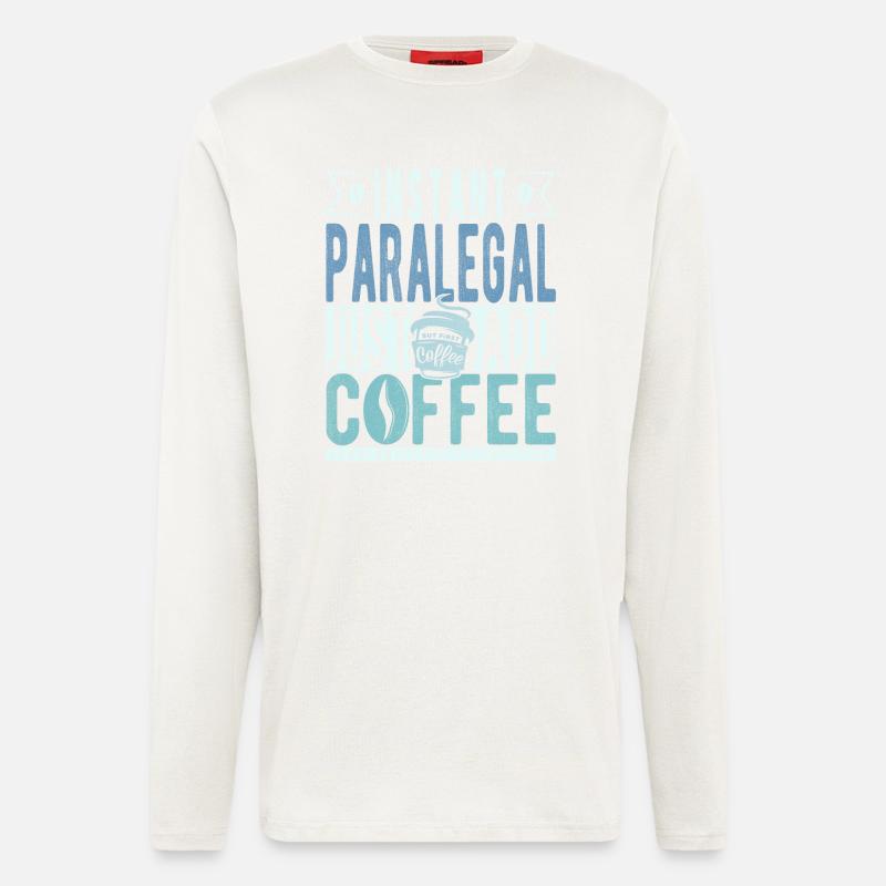 Paralegal coffee saying - Longsleeve - made by SPREAD - OFF WHITE