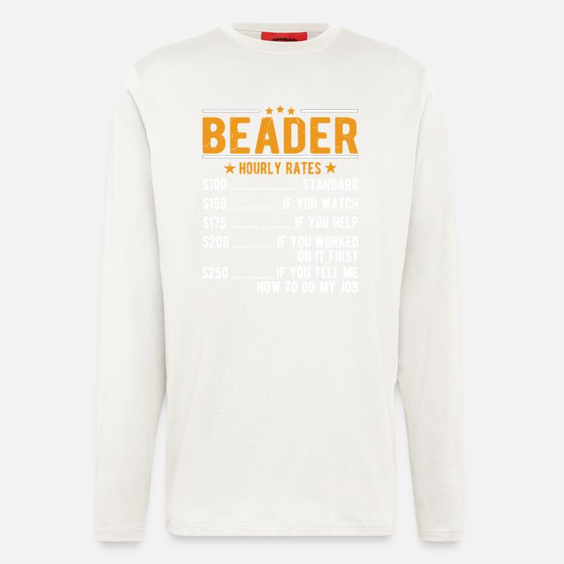 Perldehnung Stundenlohn - Langarmshirt - made by SPREAD  - OFF WHITE