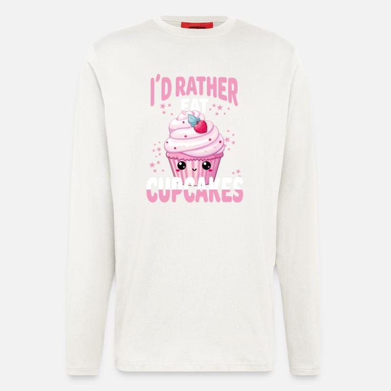 Cupcake Kawaii - Langarmshirt - made by SPREAD  - OFF WHITE