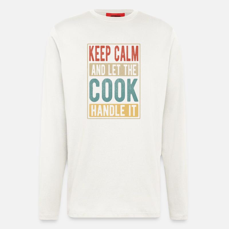Kochen Retro Geschenk - Langarmshirt - made by SPREAD  - OFF WHITE