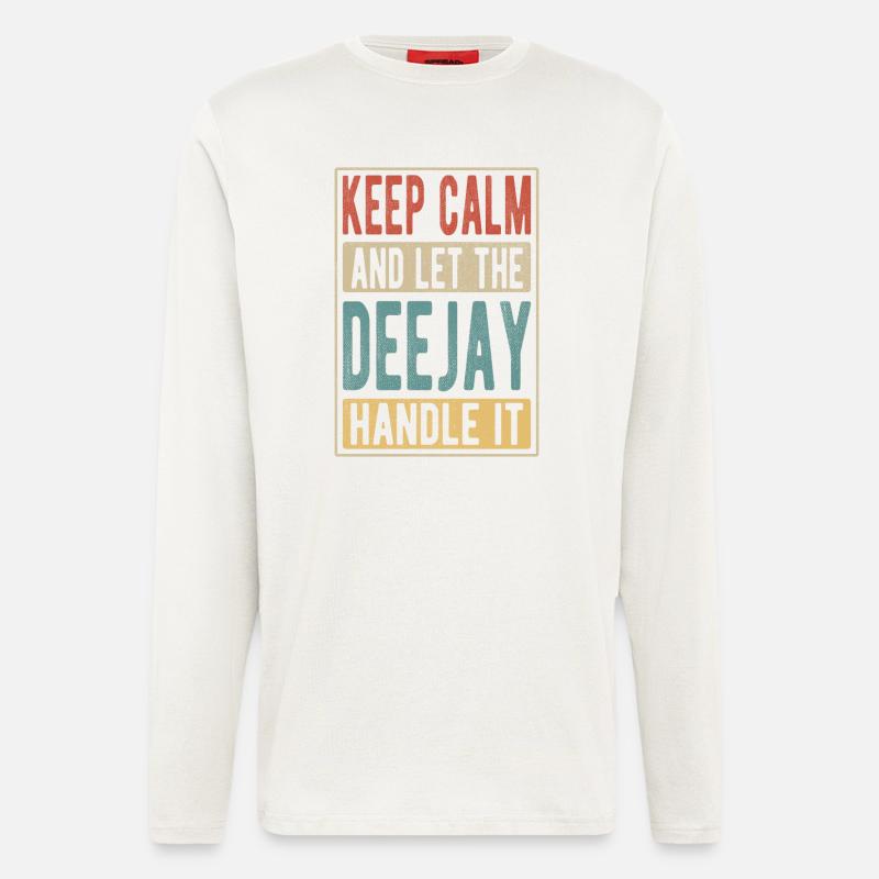 Deejay Retro Gift - Longsleeve - made by SPREAD  - OFF WHITE