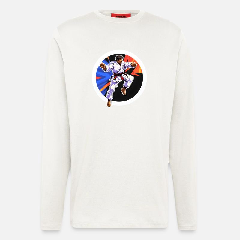 Karate Kampfkunst - Langarmshirt - made by SPREAD  - OFF WHITE