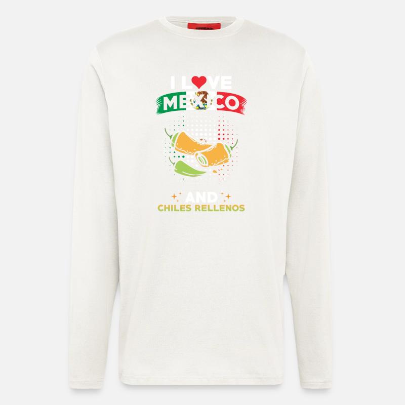 Chiles Rellenos Mexico Mexican - Longsleeve - made by SPREAD  - OFF WHITE