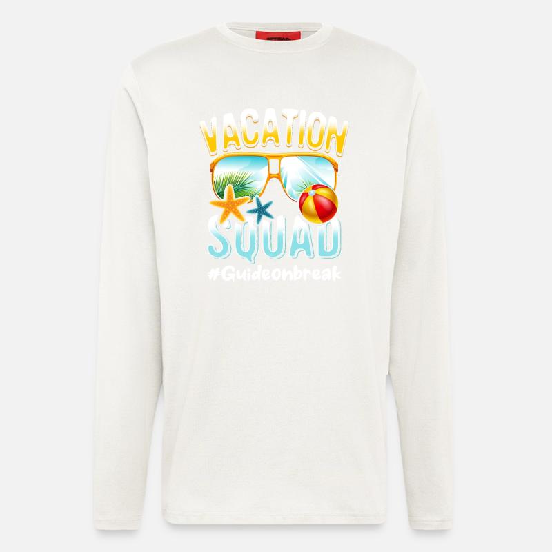 Guide Vacation Squad #Guideonbreak - Longsleeve - made by SPREAD  - OFF WHITE