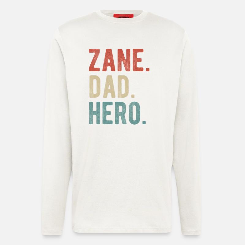 Zane Dad Held - Langarmshirt - made by SPREAD  - OFF WHITE
