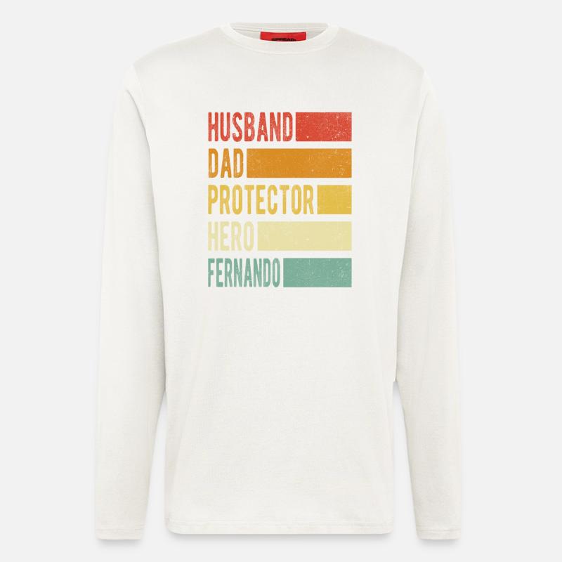 Fernando Name Dad Gift - Longsleeve - made by SPREAD - OFF WHITE