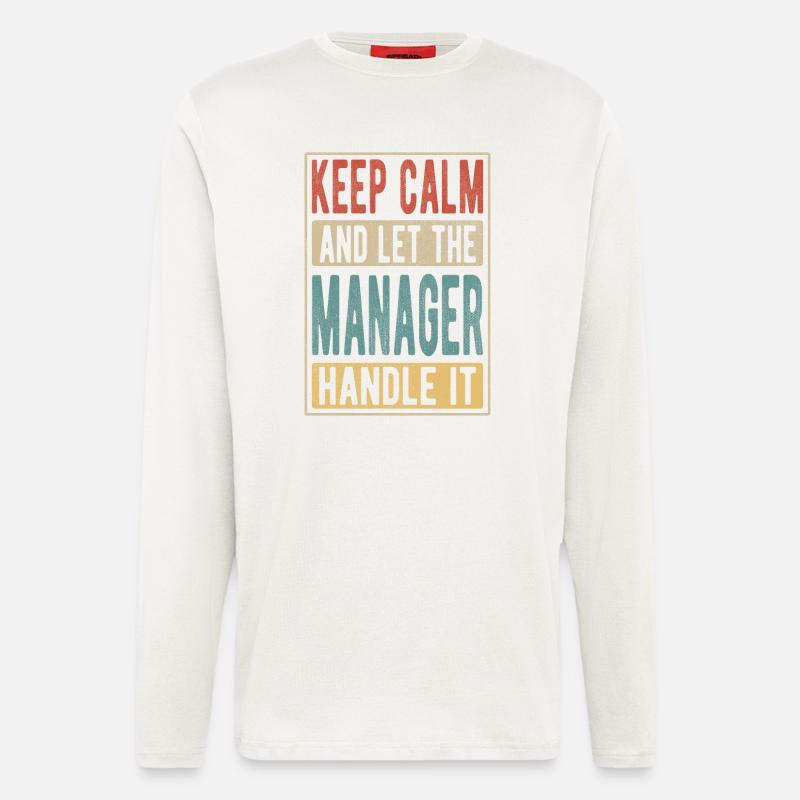 Manager Retro Gift - Longsleeve - made by SPREAD - OFF WHITE