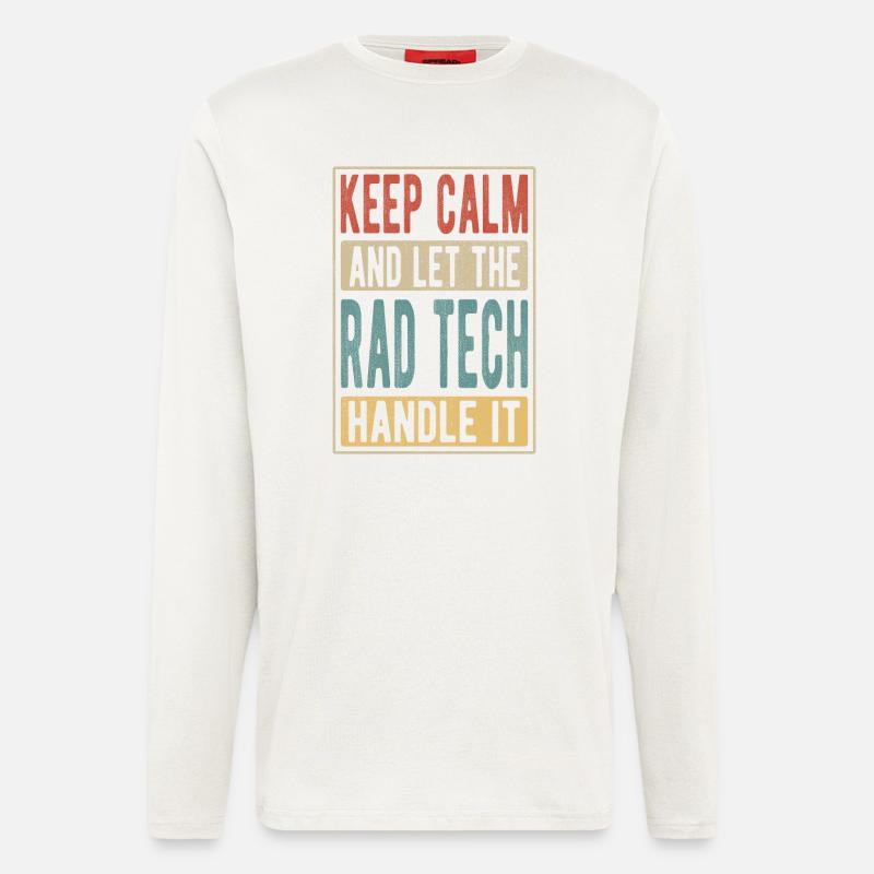 Rad Tech Retro Gift - Longsleeve - made by SPREAD  - OFF WHITE