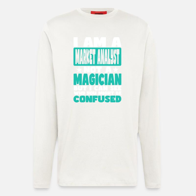 Marktanalyst - Langarmshirt - made by SPREAD  - OFF WHITE