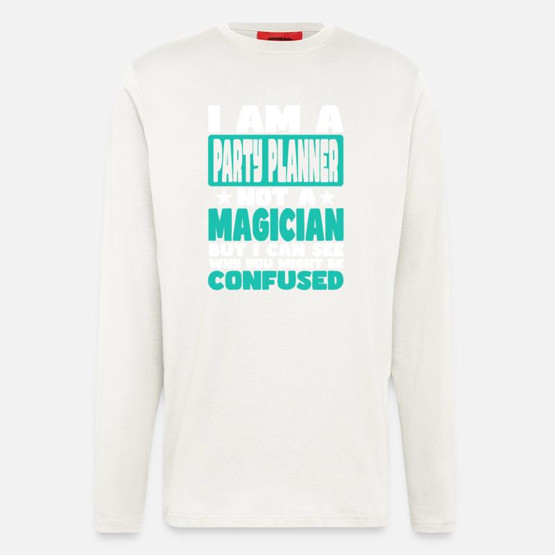 Party-Planer - Langarmshirt - made by SPREAD  - OFF WHITE