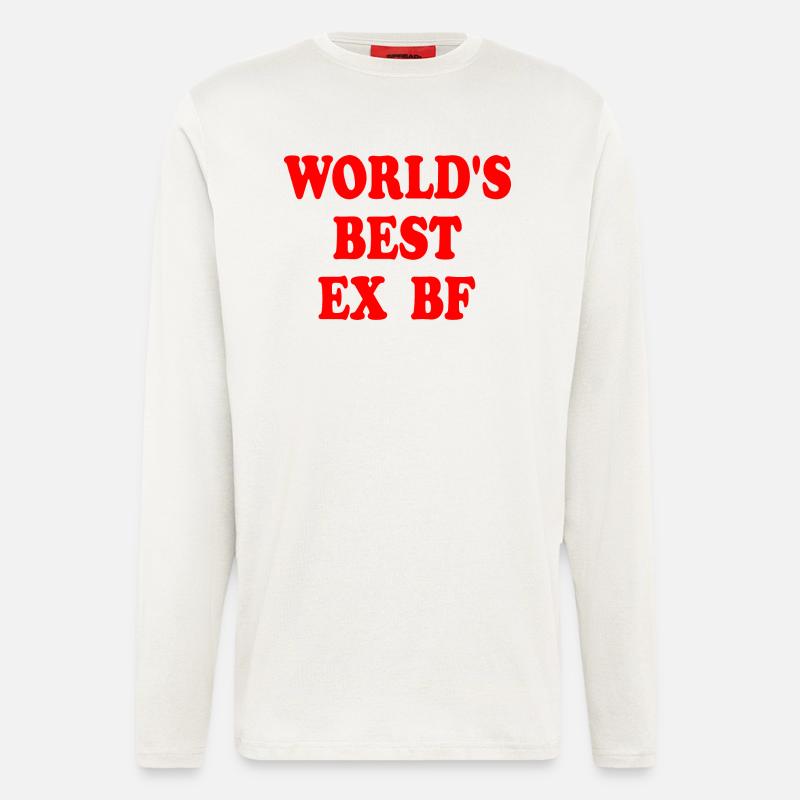 worlds best ex bf - Langarmshirt - made by SPREAD  - OFF WHITE