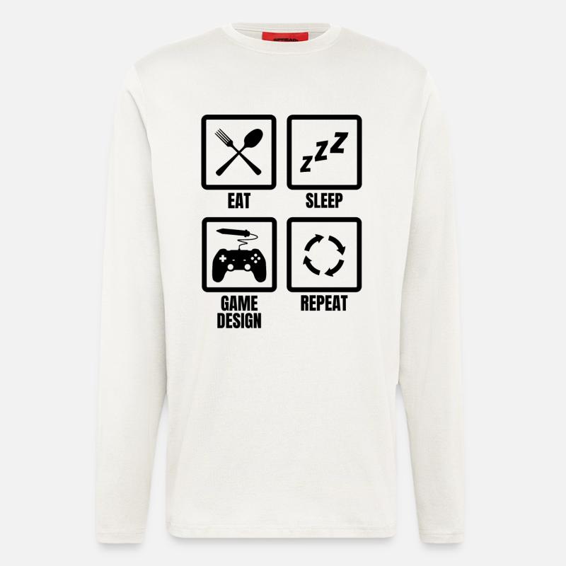 Game Design Routine - Longsleeve - made by SPREAD  - OFF WHITE