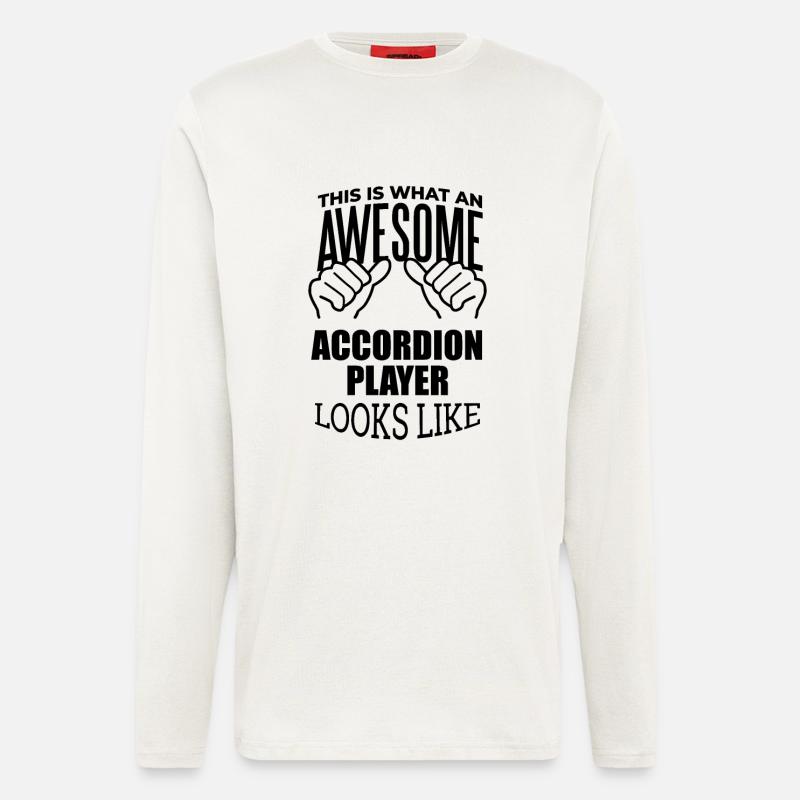 Akkordeon - Langarmshirt - made by SPREAD  - OFF WHITE