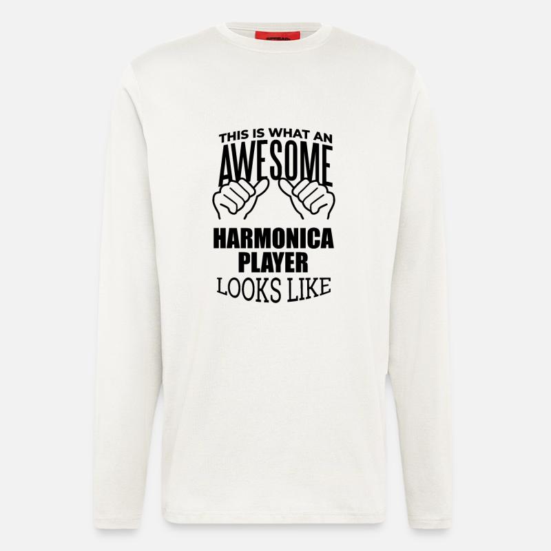 Harmonica - Longsleeve - made by SPREAD  - OFF WHITE