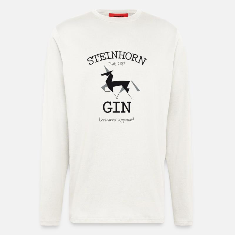 Steinhorn Gin - Est. 2017 - Langarmshirt - made by SPREAD  - OFF WHITE
