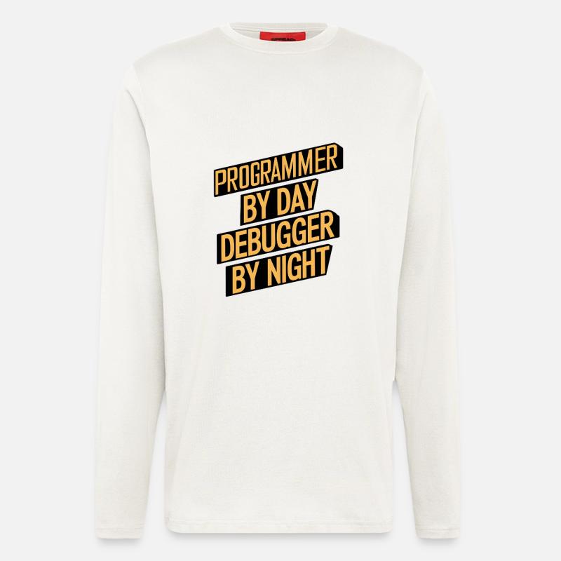 Programmer by Day, Debugger by Night - Longsleeve - made by SPREAD  - OFF WHITE