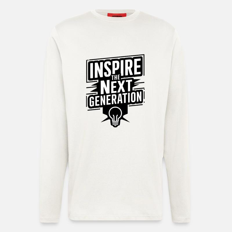 Inspire the Next Generation - Langarmshirt - made by SPREAD  - OFF WHITE